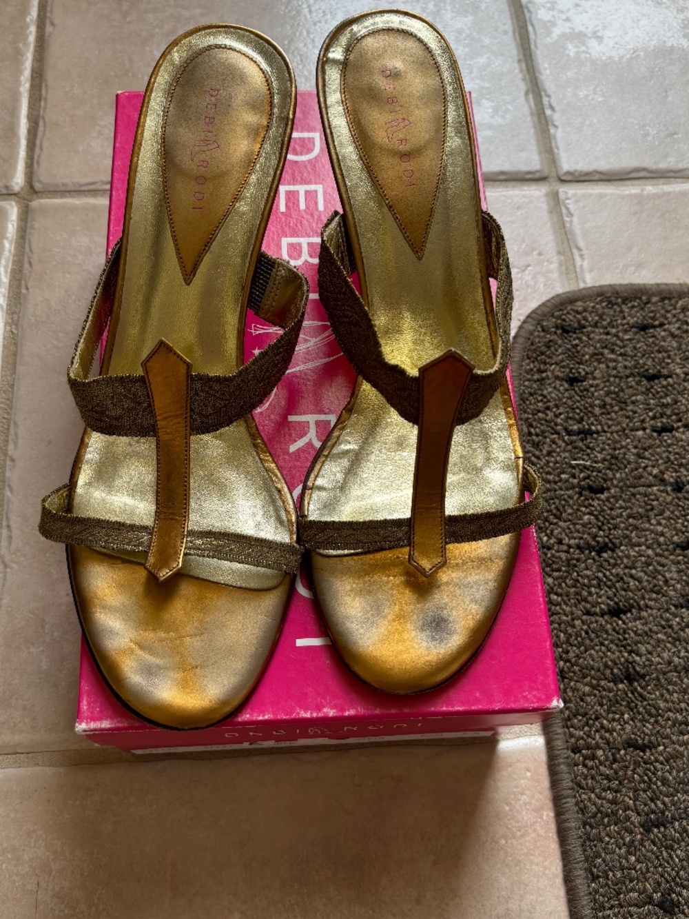 Bronze sandals Debi Rodi